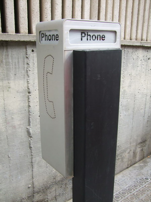 cabina telefefono publeco americano pie.metal.luz int.ext.max.telef.54x19.5 158x37x31 (95eu.) 1u